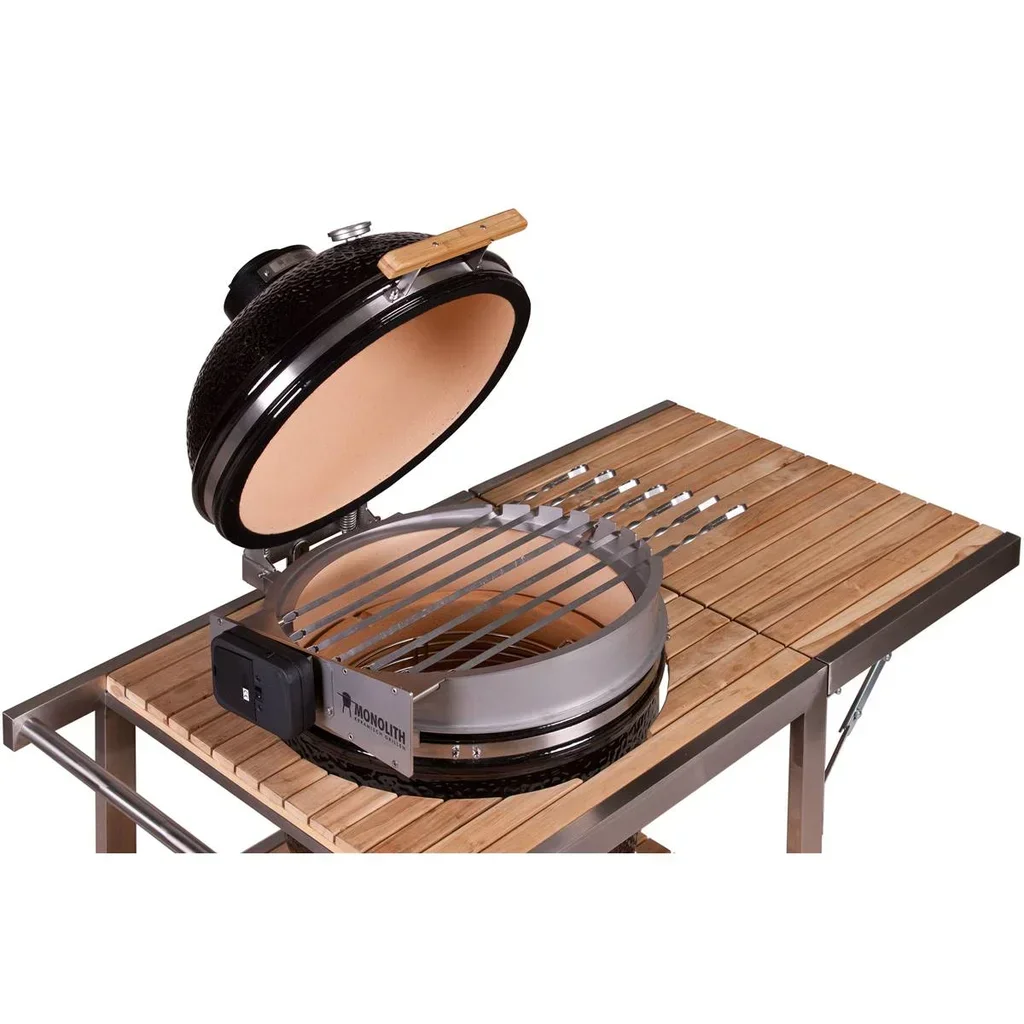 7 brochettes acier Monolith Classic tournebroche barbecue