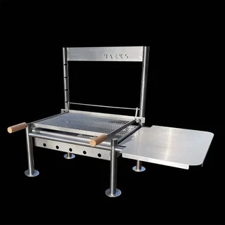 304 Stainless Steel Charcoal BBQ Grill - 60x48cm Griddle 12 Duck Breasts - 15 People