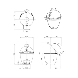 Barbacoa Cerámica Kamado Big Green Egg Large - Cocción Carbón