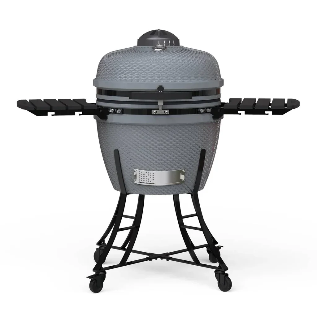 Pit Boss K24 Barbacoa Cerámica Kamado 24 Pulgadas Carbón Ahumador Gris Antracita