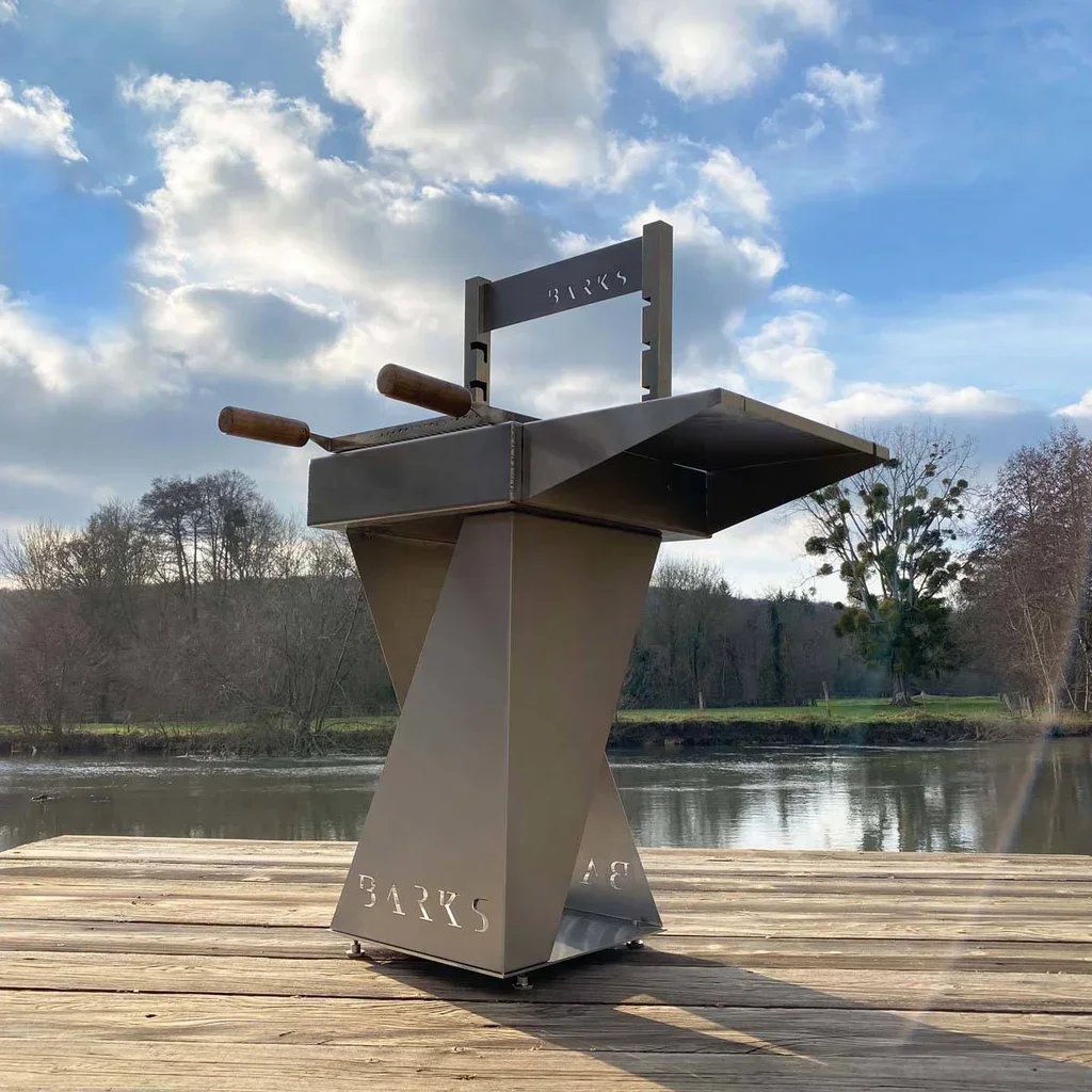 Barbacoa Carbón Acero Inoxidable Barks n°1 - 10 Comensales, Encendido Rápido, Brasero