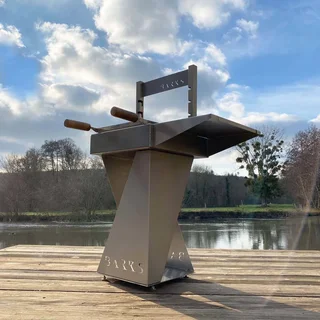 Barbacoa Carbón Acero Inoxidable Barks n°1 - 10 Comensales, Encendido Rápido, Brasero