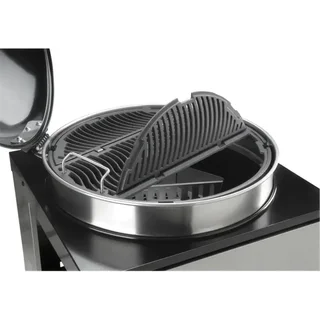 Barbacoa de carbón Napoleon PRO 22K con carro y parrillas WAVE de hierro fundido