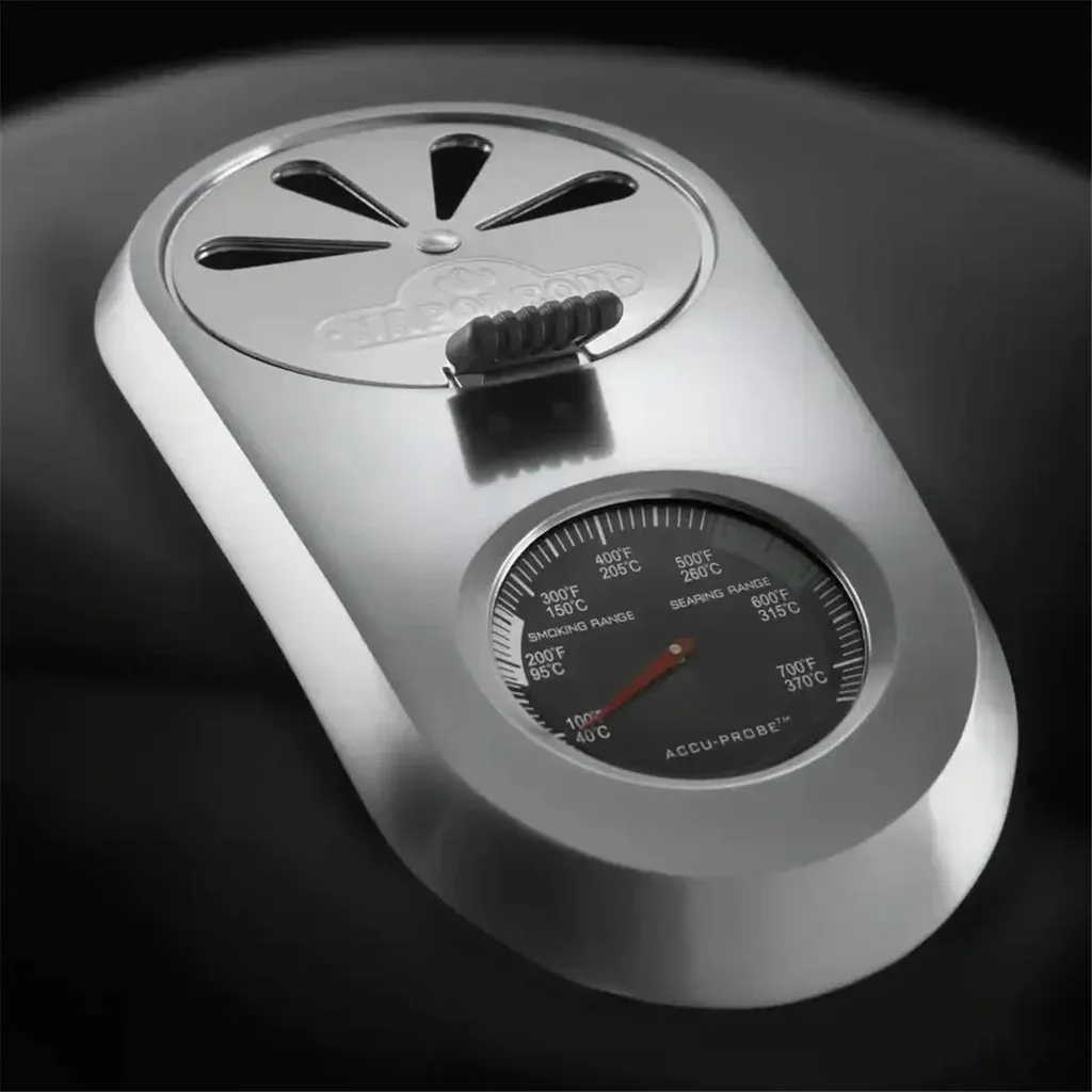 Barbacoa de carbón Napoleon PRO 22K con carro y parrillas WAVE de hierro fundido