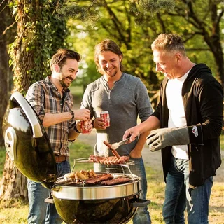 Barbacoa Carbón Napoleon PRO 22K Parrilla Redonda Premium Hierro Fundido Esmaltado WAVE 57 cm