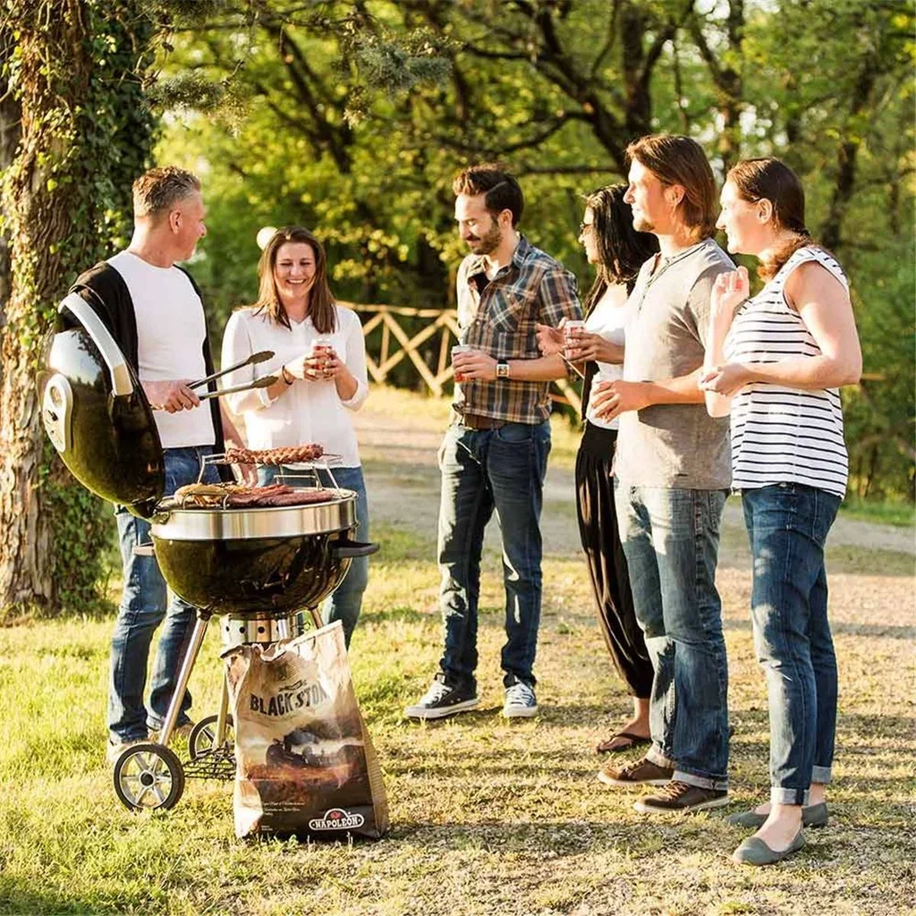 Barbacoa Carbón Napoleon PRO 22K Parrilla Redonda Premium Hierro Fundido Esmaltado WAVE 57 cm