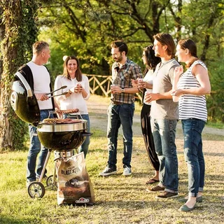 Barbacoa Carbón Napoleon PRO 22K Parrilla Redonda Premium Hierro Fundido Esmaltado WAVE 57 cm