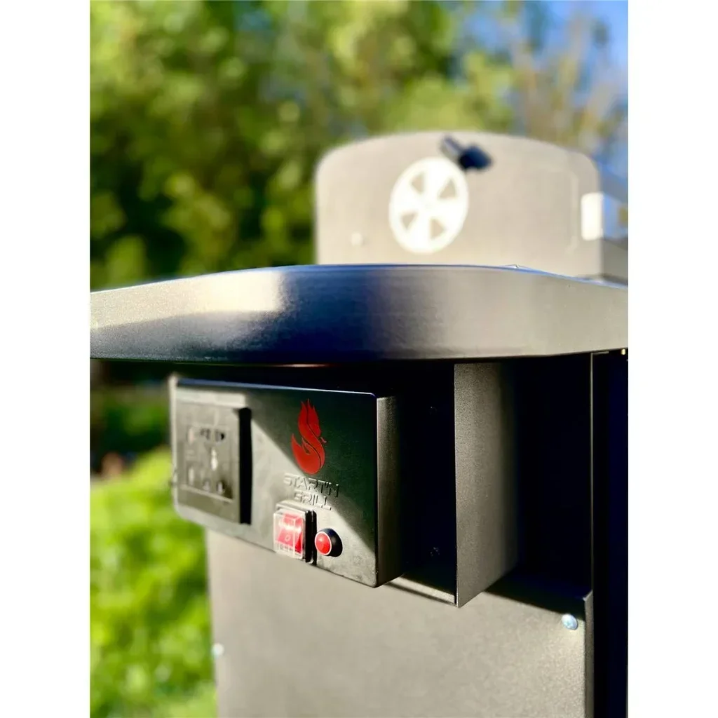 Barbacoa de carbón conectada encendido automático smartphone Start'N'Grill