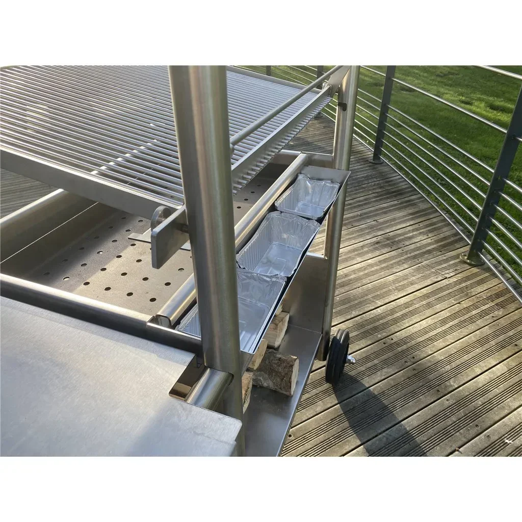 Barbacoa Carbón Acero Inoxidable 304 Premium Barks N°5 - 60x48cm 12 Personas