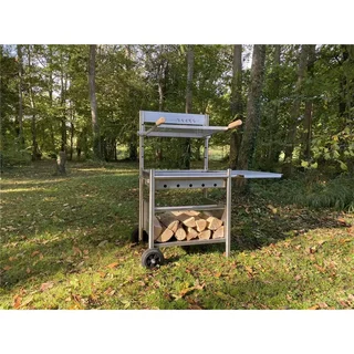 Barbacoa Carbón Acero Inoxidable 304 Premium Barks N°5 - 60x48cm 12 Personas