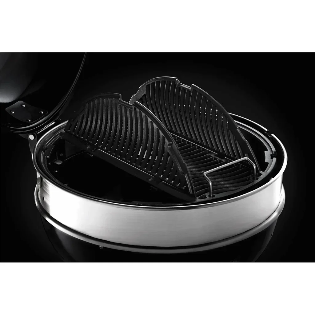 Barbacoa de carbón Napoleon Kettle PRO 57 cm con carrito y parrillas de hierro fundido WAVE
