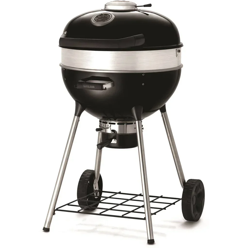 Barbacoa de carbón Napoleon Kettle PRO 57 cm con parrilla de hierro fundido WAVE