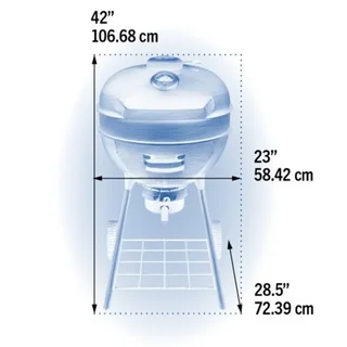 Barbacoa carbón Napoleon Kettle PRO Phantom Ø57 cm negro mate con plancha