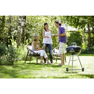 Barbacoa de carbón Weber Kettle 47 cm compacta para asar
