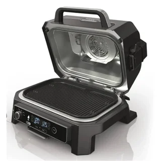 Barbacoa eléctrica ahumador Ninja Woodfire XL 7 en 1 parrilla exterior 45x31 cm