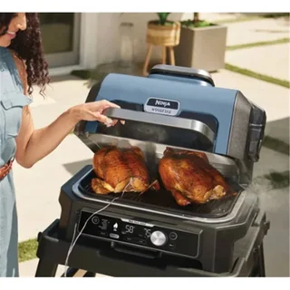 Barbacoa eléctrica 7 en 1 Ninja Woodfire XL ProConnect con ahumador integrado