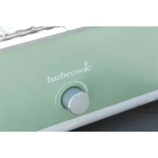 Barbacoa eléctrica portátil Barbecook E-Carlo Paris Green compacta balcón