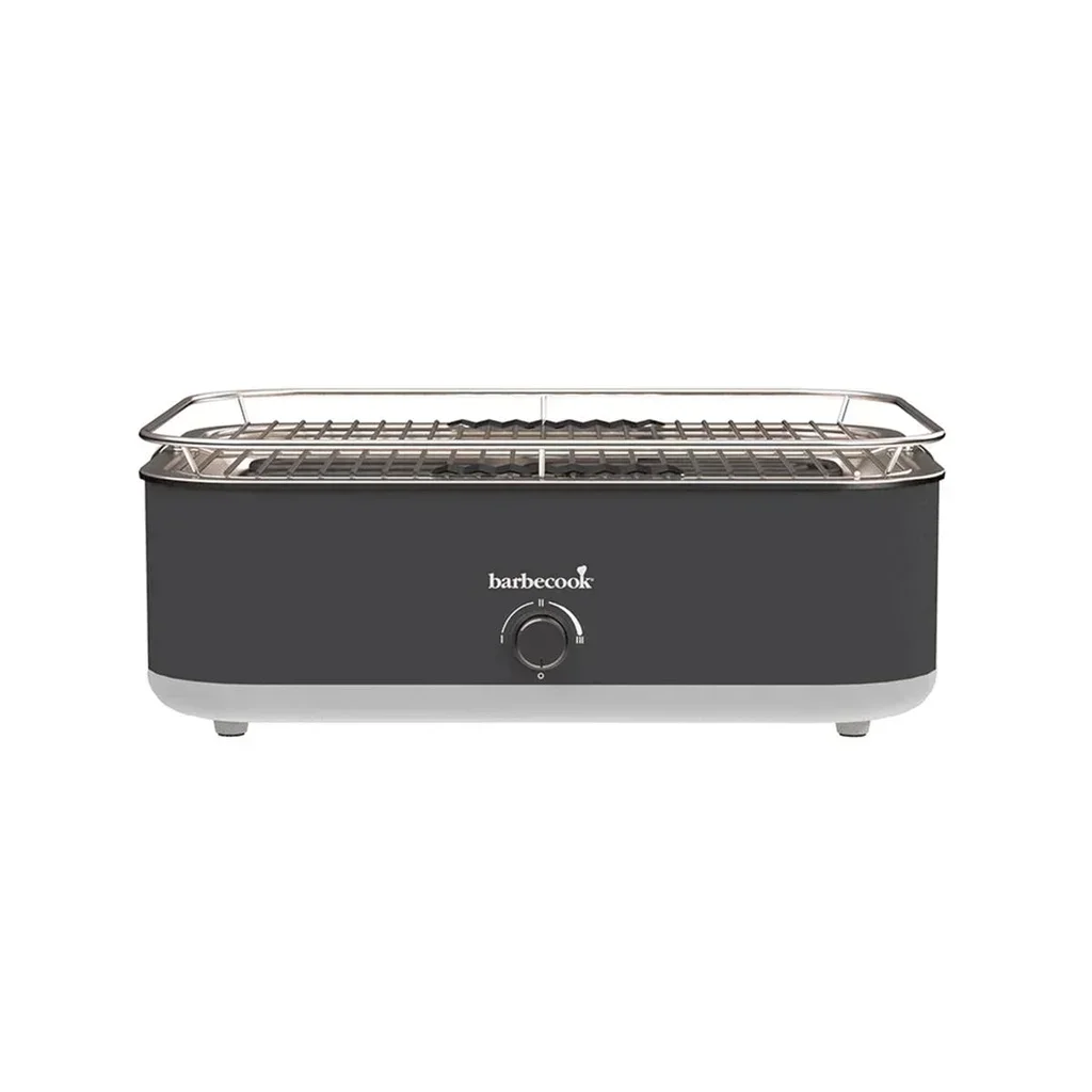 Barbacoa Eléctrica Portátil Barbecook E-Carlo Gris Medianoche Compacta Balcón