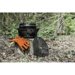 Petromax TG3 Cast Iron BBQ Grill - Adjustable 40cm Grid for Garden Outdoor Cooking