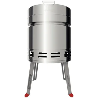 Barbacoa de Carbón Barril Churrasco Acero Inoxidable Tramontina TCP 400 Premium