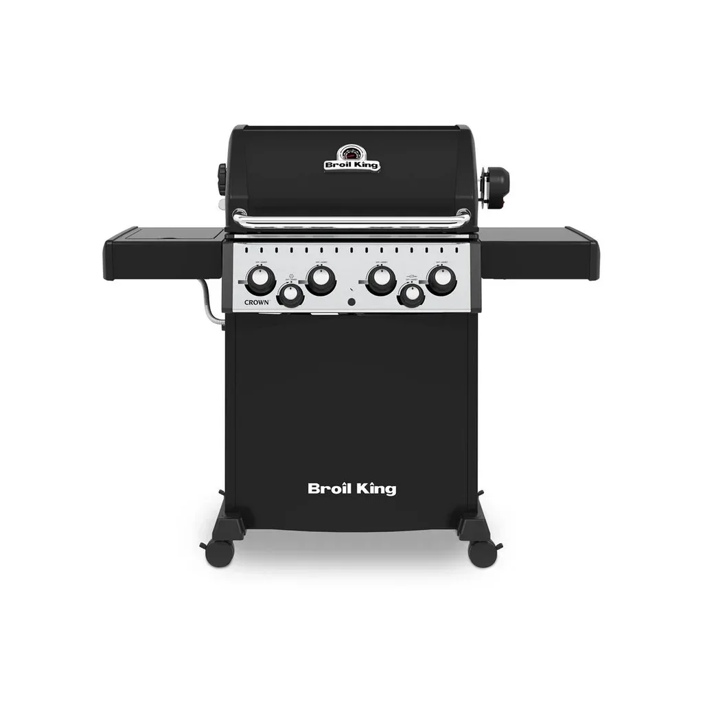 Barbacoa Gas Broil King Crown 480 - 4 Quemadores Acero Inoxidable con Asador Giratorio