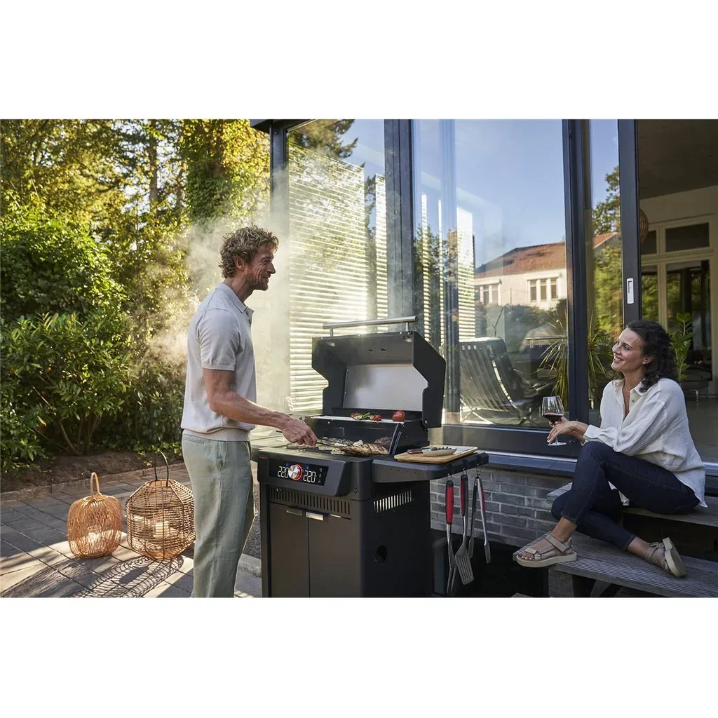 Barbacoa a gas Char-Broil Evolve TRU-INFRARED de doble zona conectada