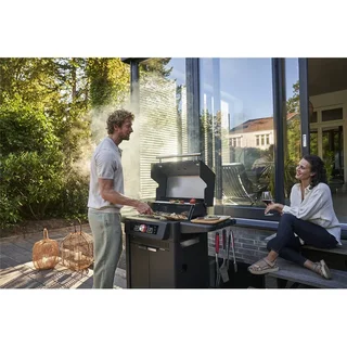 Barbacoa a gas Char-Broil Evolve TRU-INFRARED de doble zona conectada