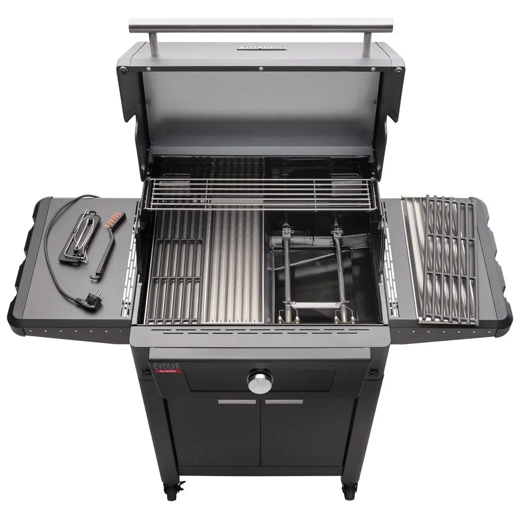 Barbacoa a gas Char-Broil Evolve TRU-INFRARED de doble zona conectada