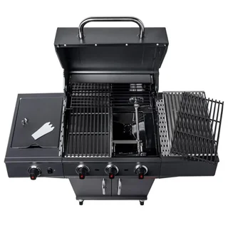 Barbacoa Gas Char-Broil Performance POWER EDITION 3 Quemadores Negro Acero Inoxidable