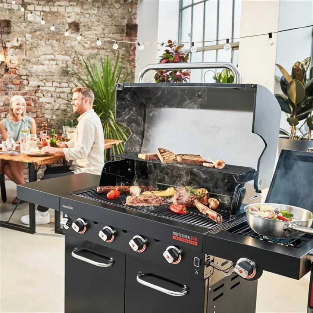 Barbacoa de Gas Char-Broil Professional CORE B4 Acero Inoxidable 4 Quemadores TRU-INFRARED