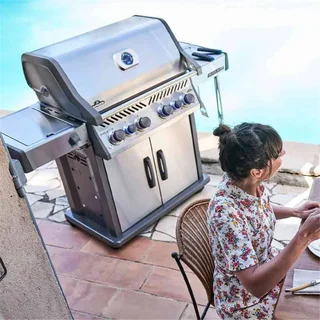 Barbacoa Gas Napoleon Rogue PRO-S 525 RSIB Acero Inoxidable 5 Quemadores con Asador