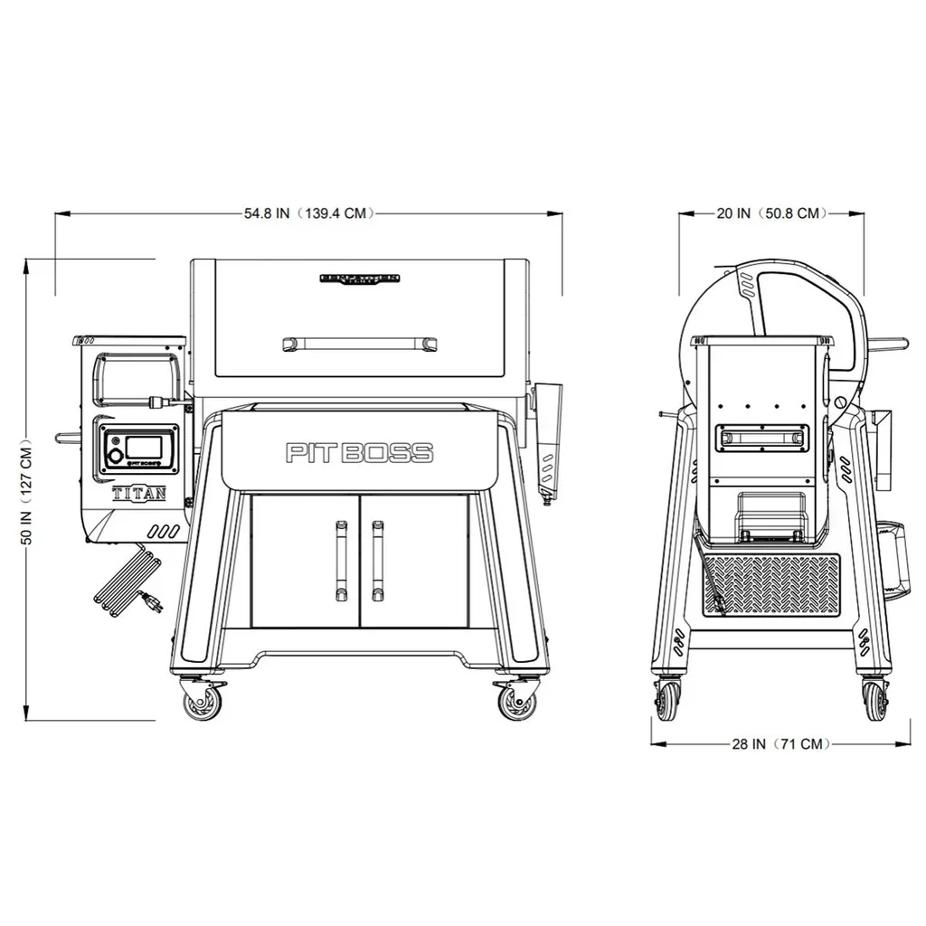 Pit Boss Competition Series TITAN 2025 Pellet Grill Smoker BBQ