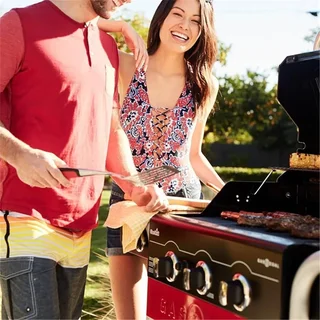 Barbacoa híbrida Char-Broil GAS2COAL 330 - Parrilla 2 en 1 de gas y carbón