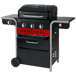 Barbacoa híbrida Char-Broil GAS2COAL 330 - Parrilla 2 en 1 de gas y carbón