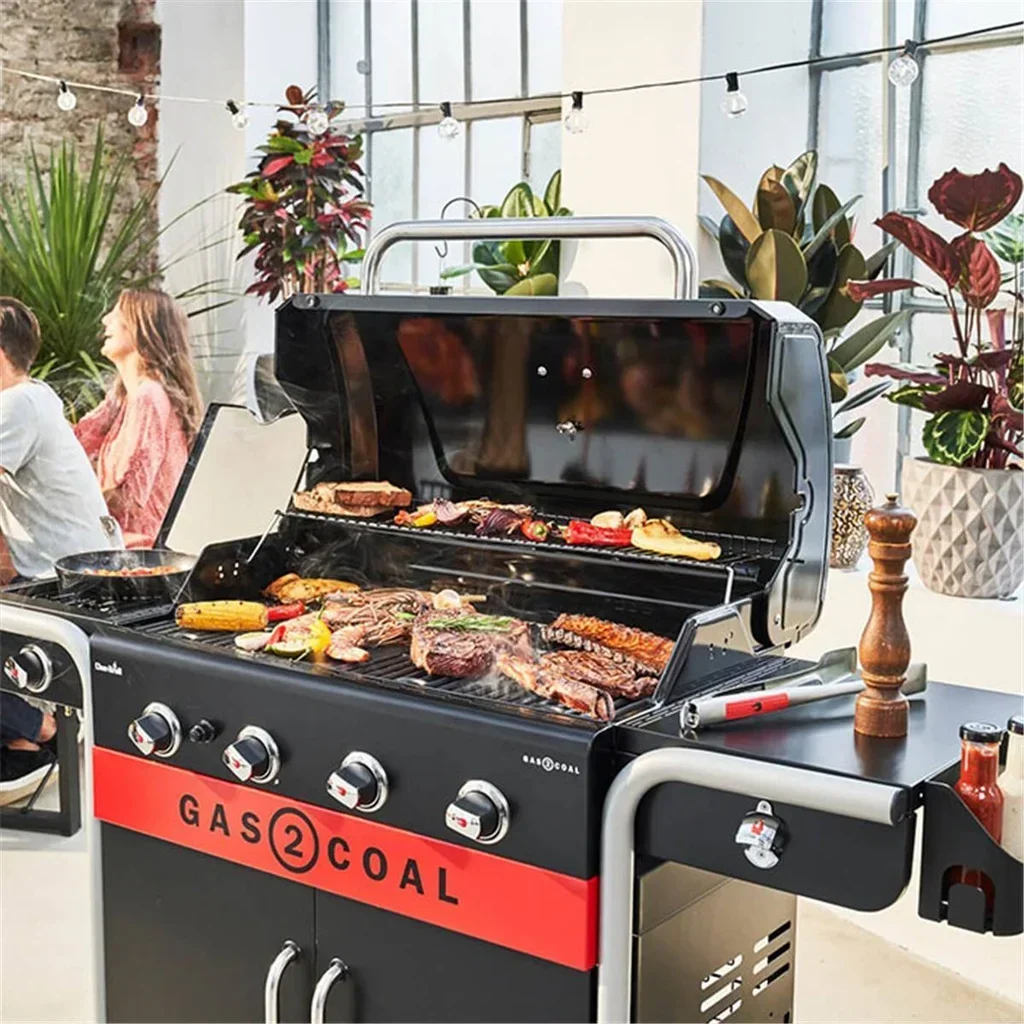 Barbacoa Híbrida Char-Broil Gas2Coal 2.0 440 Gas Carbón 4 Quemadores