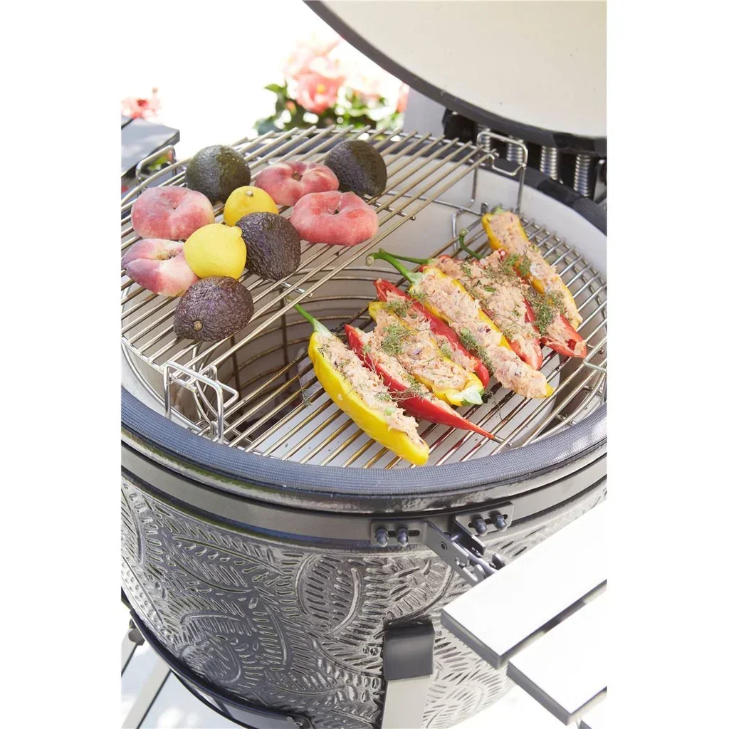 Barbacoa Kamado Barbecook Kamal 2.0 XL Cerámica 56 cm Parrilla Ahumador