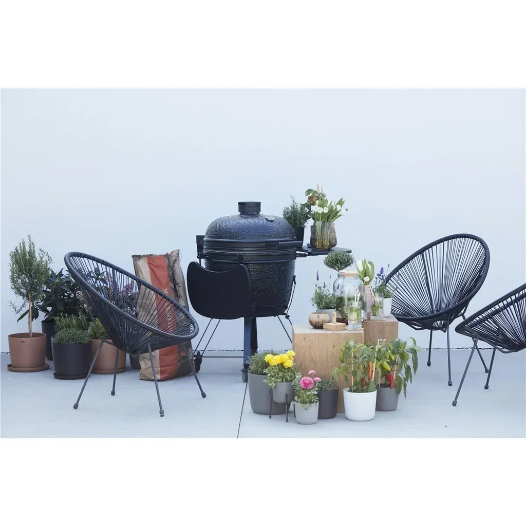 Barbacoa Kamado Barbecook Kamal Ø 60 cm Cerámica Negro Mate