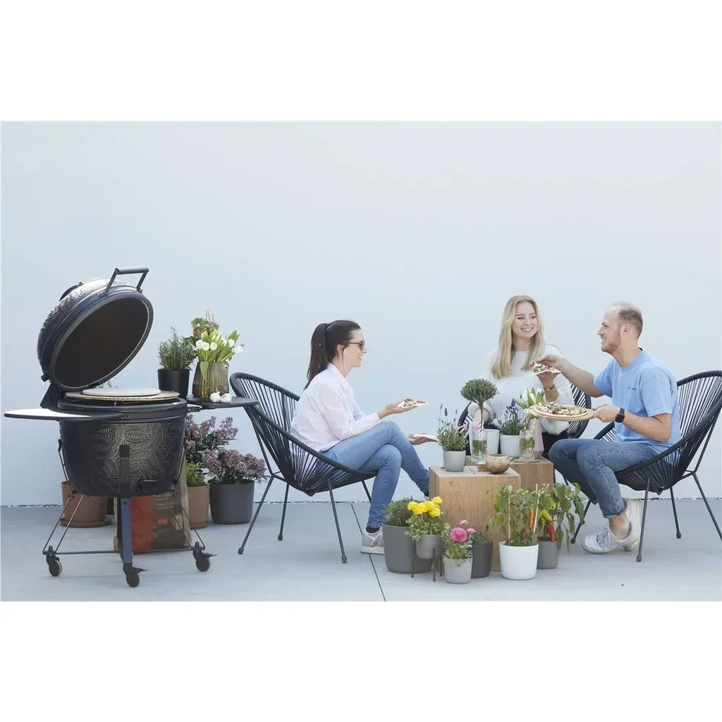 Barbacoa Kamado Barbecook Kamal Ø 60 cm Cerámica Negro Mate