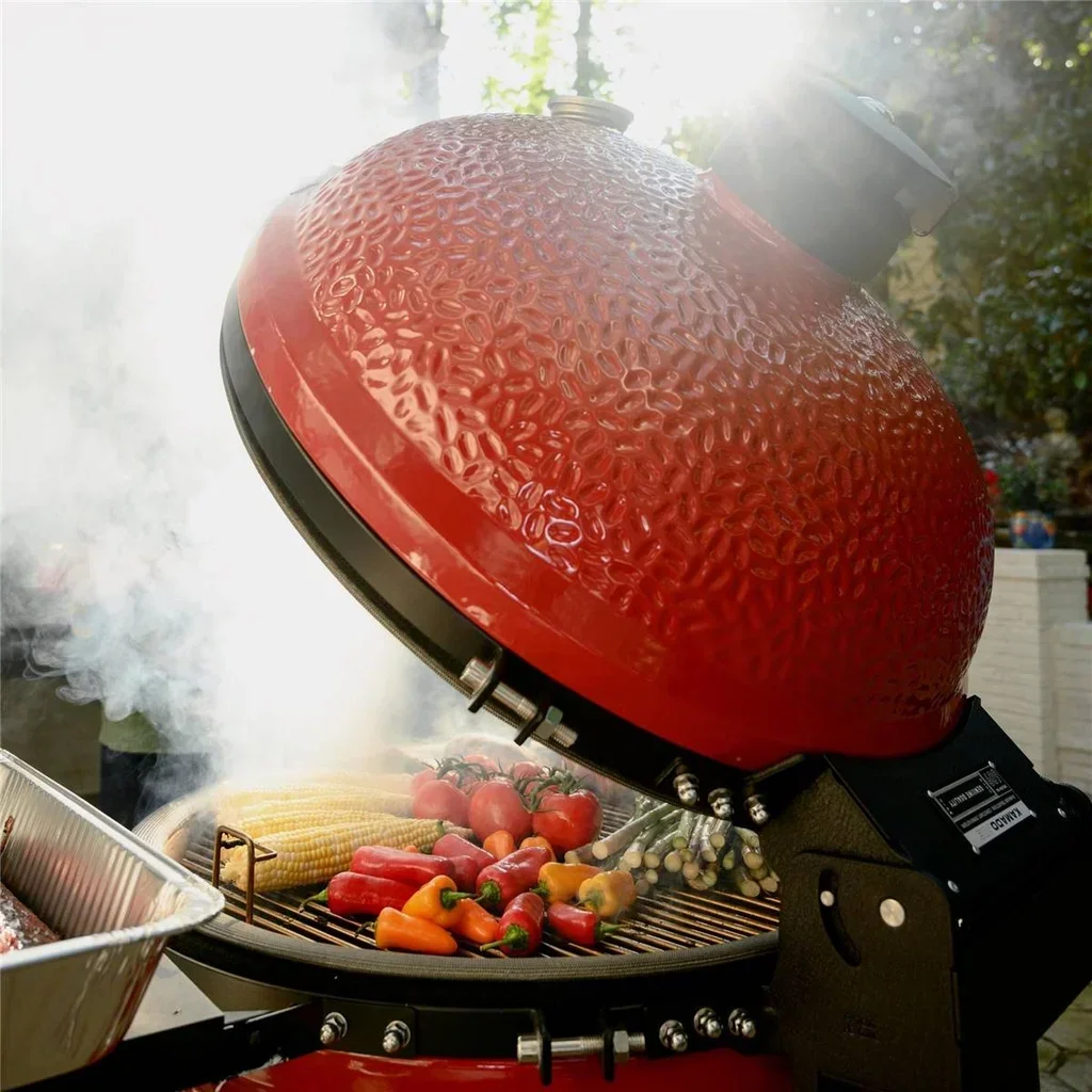Barbacoa Kamado Big Joe II Cerámica 61 cm Carbón Vegetal Parrilla BBQ