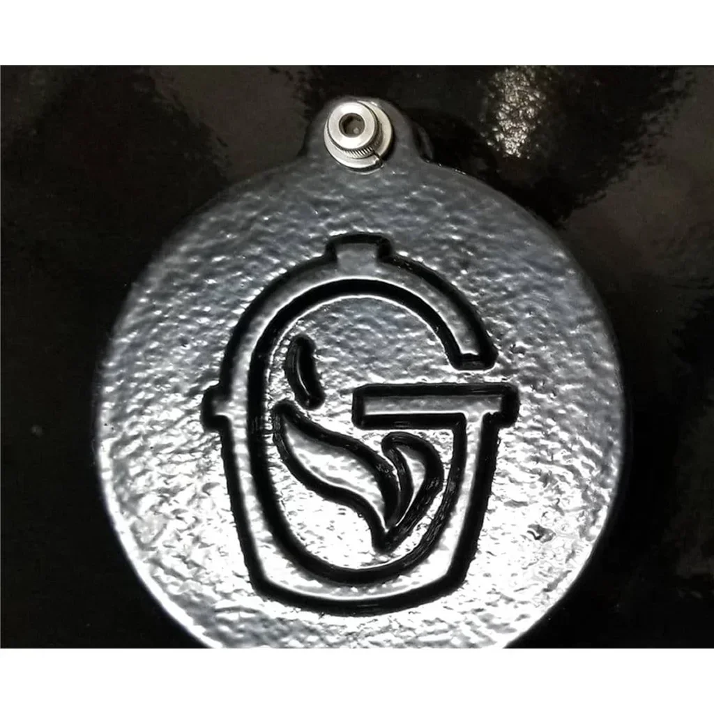 Barbacoa Kamado Goldens de Hierro Fundido con Carrito Móvil 52 cm