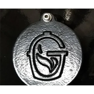 Barbacoa Kamado Goldens de Hierro Fundido con Carrito Móvil 52 cm