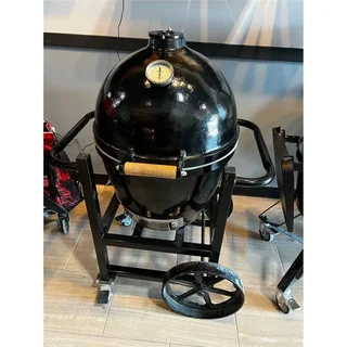 Barbacoa Kamado Goldens de Hierro Fundido con Carrito Móvil 52 cm