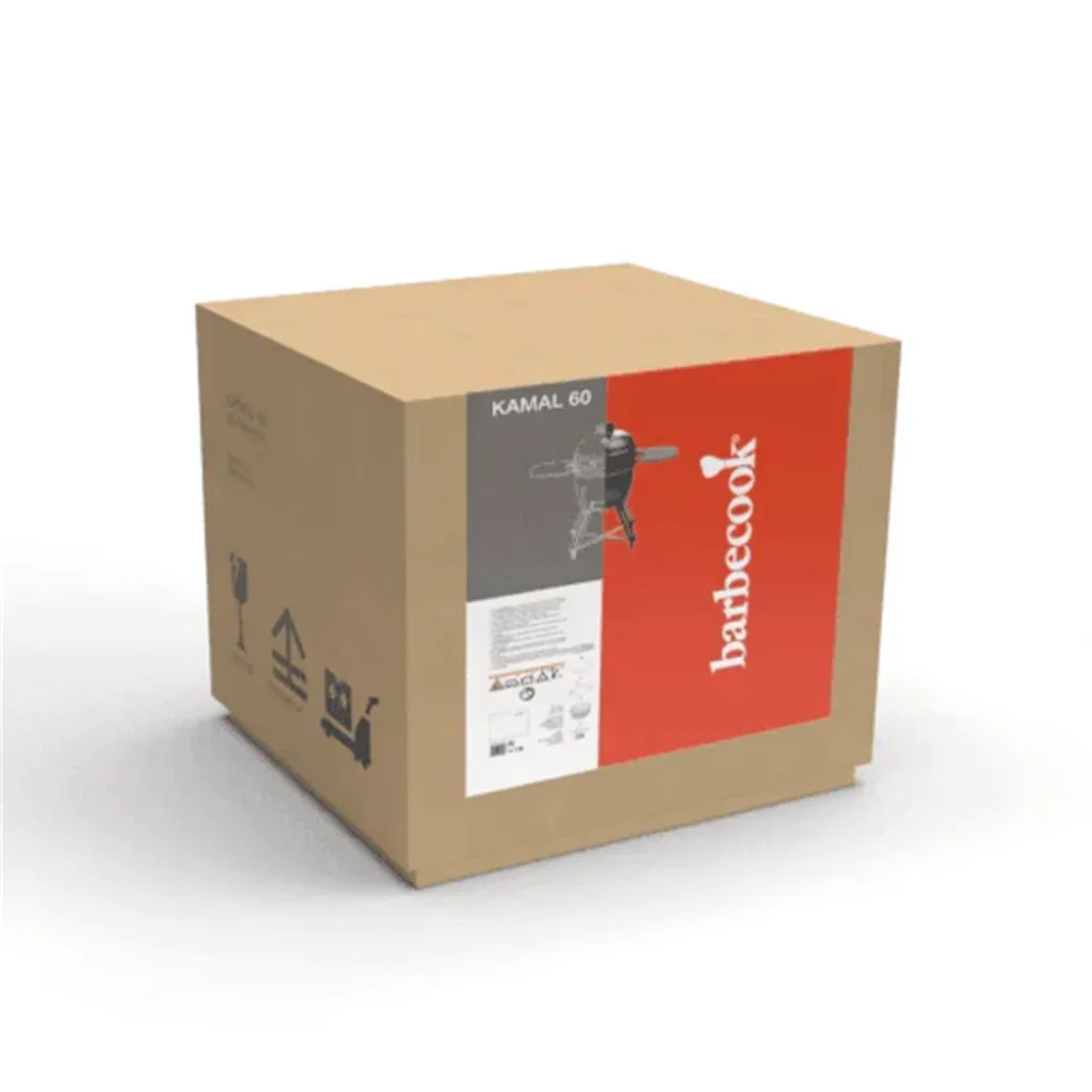 Barbacoa Kamado Kamal 60 cm Barbecook Cerámica Carbón Vegetal Negro Multifunción