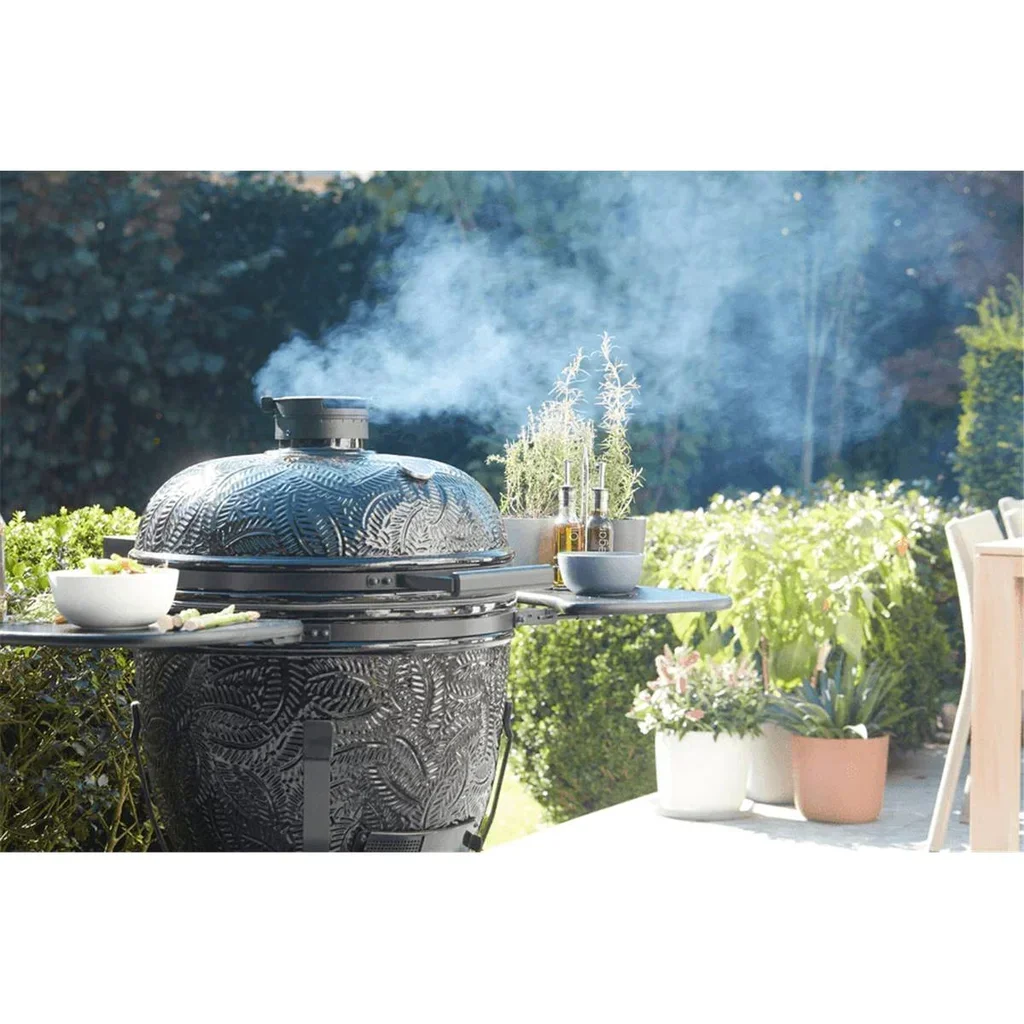 Barbacoa Kamado Kamal 60 cm Barbecook Cerámica Carbón Vegetal Negro Multifunción