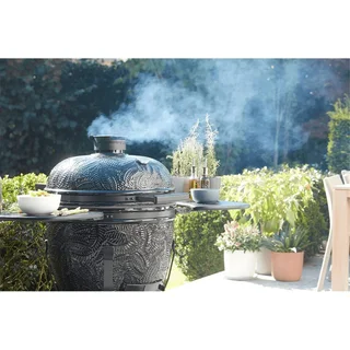 Barbacoa Kamado Kamal 60 cm Barbecook Cerámica Carbón Vegetal Negro Multifunción