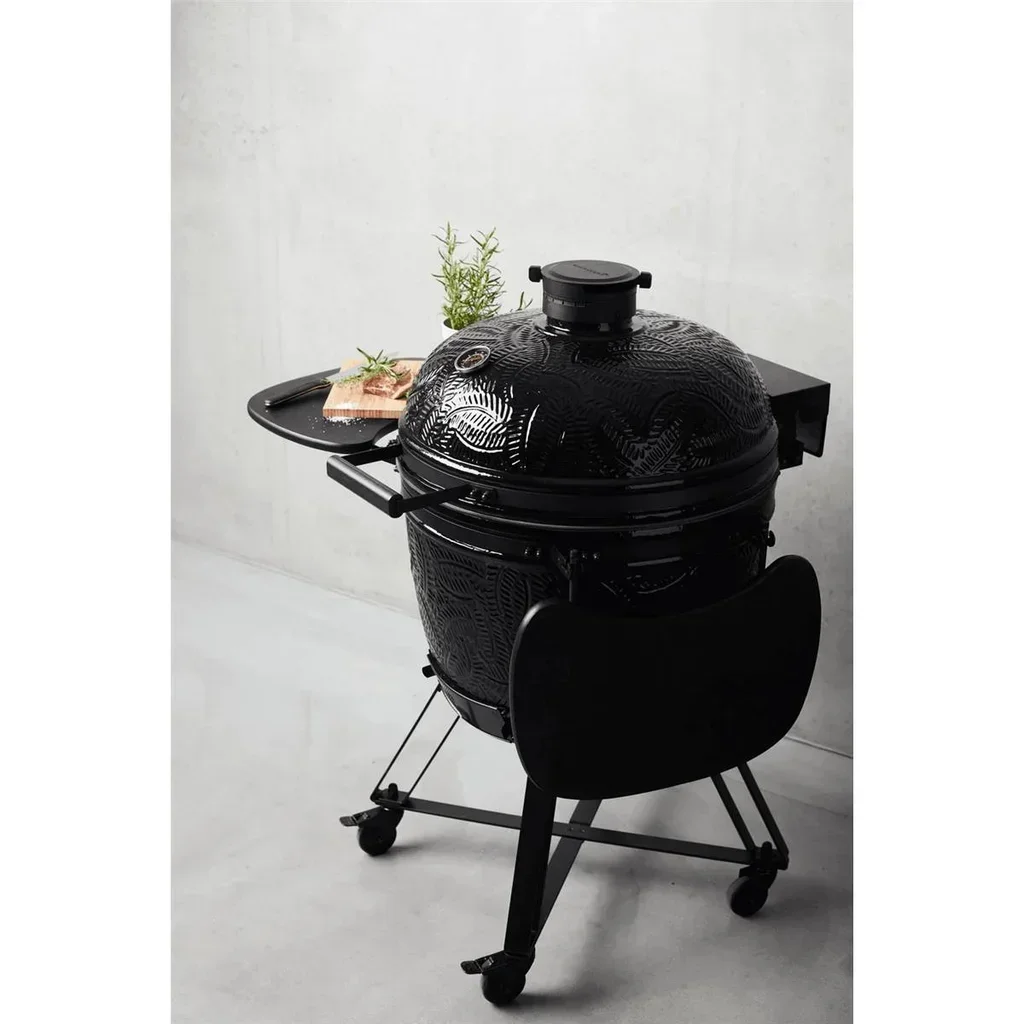 Barbacoa Kamado Kamal 60 cm Barbecook Cerámica Carbón Vegetal Negro Multifunción