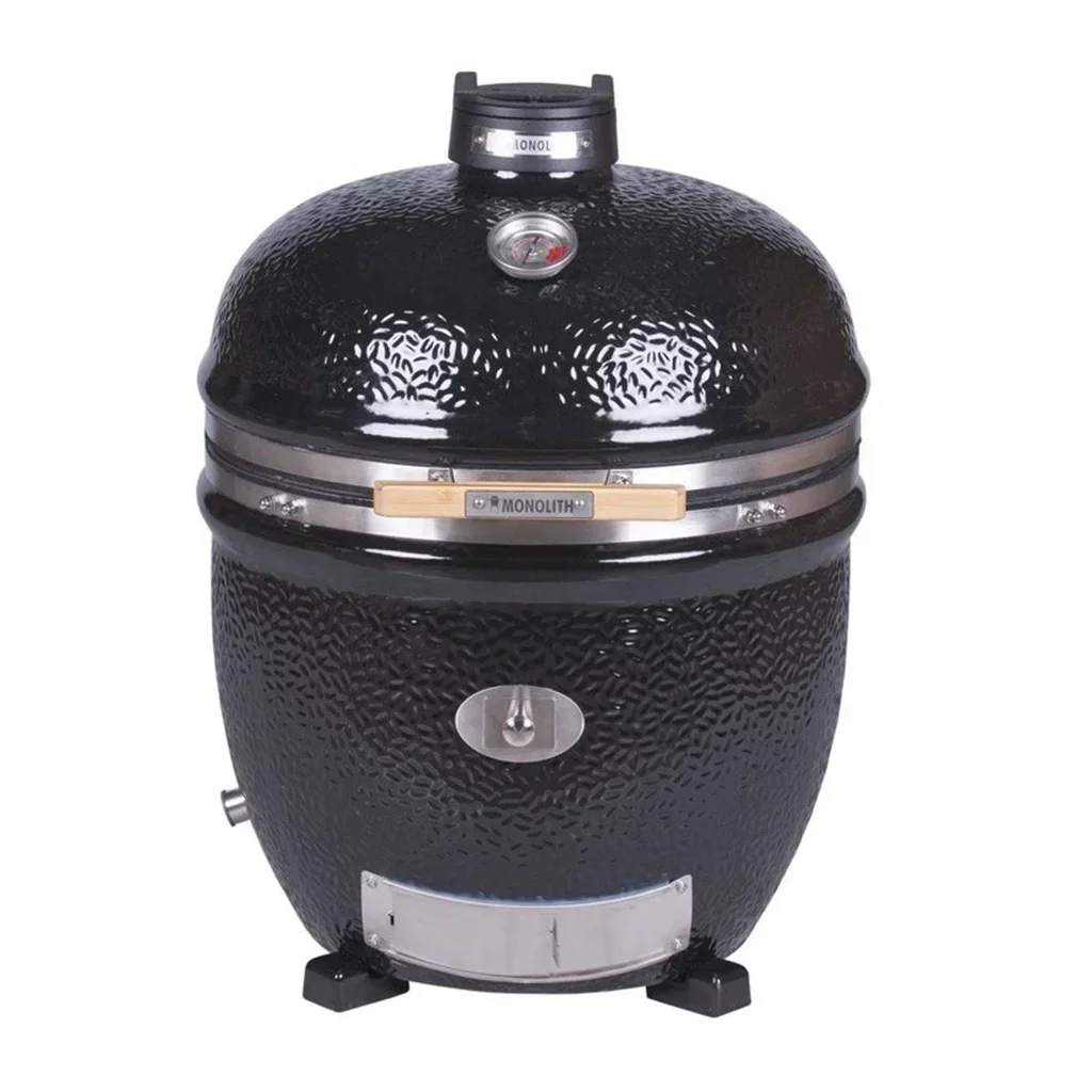 Barbacoa Kamado Monolith LeCHEF Pro 2.0 Negro 55cm 12+ Personas