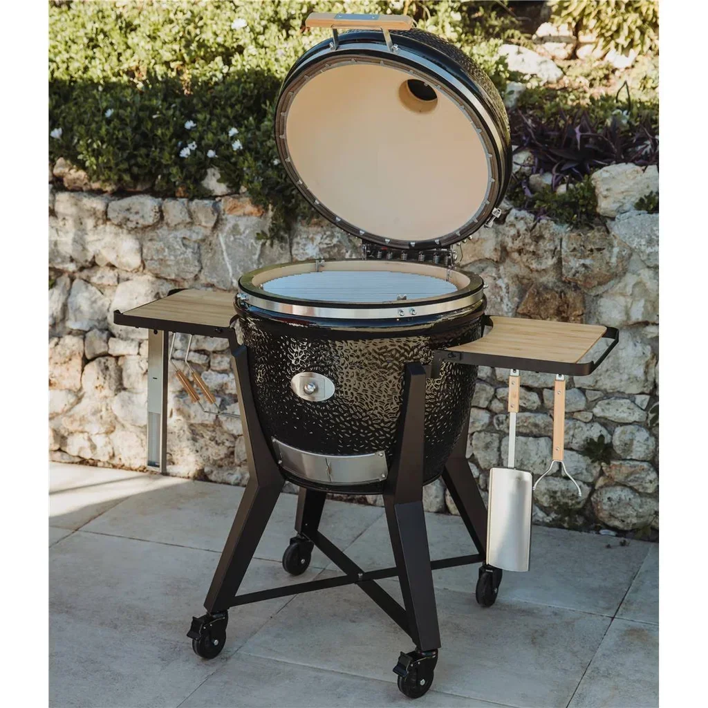 Kamado BBQ Monolith TWO 66 Black on Cart - 52 cm