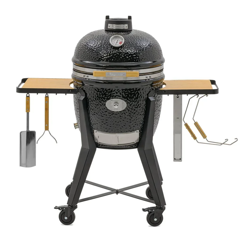 Barbacoa Kamado Monolith TWO 66 Negro con Carro - 52 cm