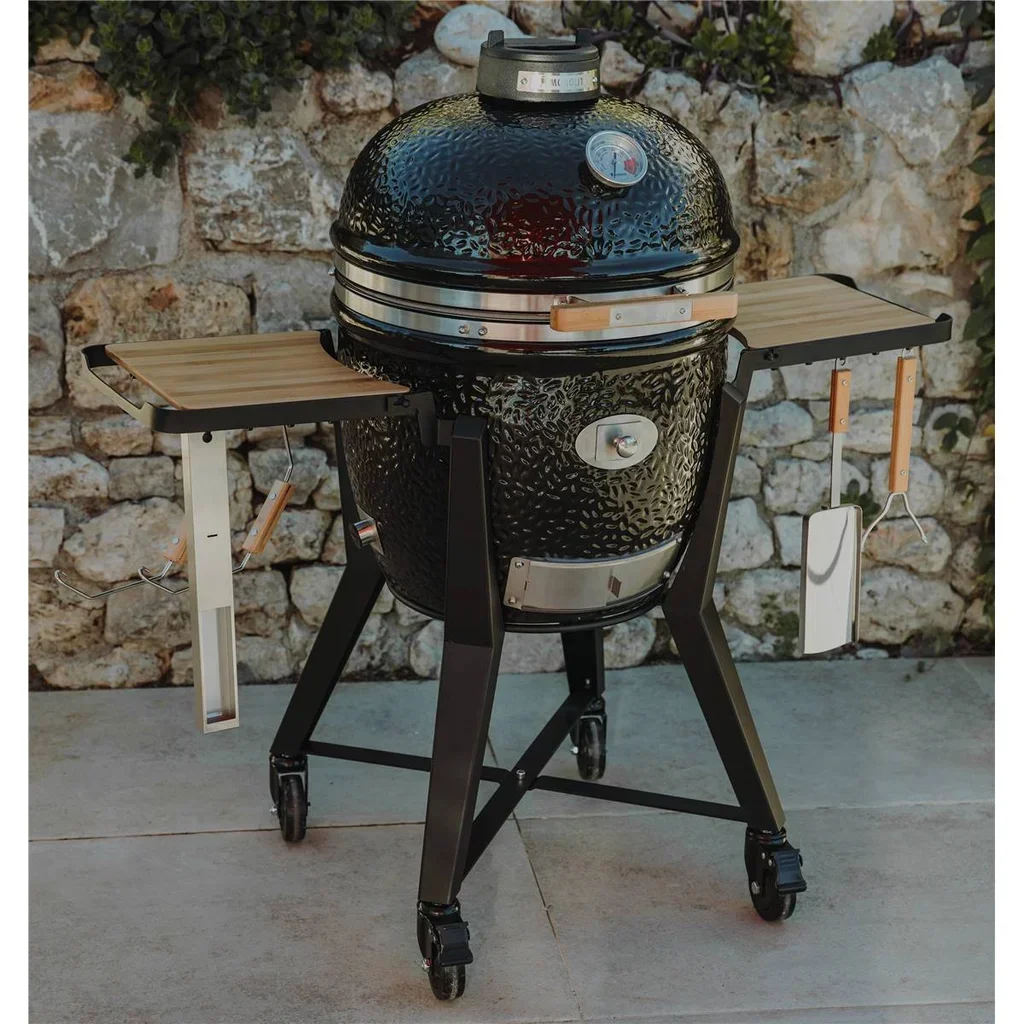 Kamado BBQ Monolith TWO 66 Black on Cart - 52 cm